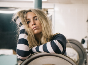 Woman who knows it's a rough day but appreciates what she has